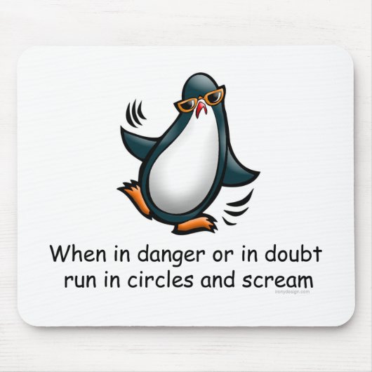 危険な時や疑いの時 マウスパッド (正面)