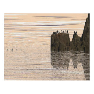 危険な時間のペンギンとサメ