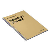 危険な良いアイディアおもしろい引用文 ノートブック (右側)