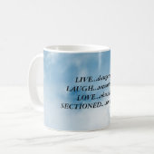 『危険に生きる』マグカップ コーヒーマグカップ (正面左)