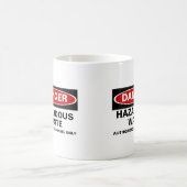 危険のカスタマイズ可能なマグ コーヒーマグカップ (中央)