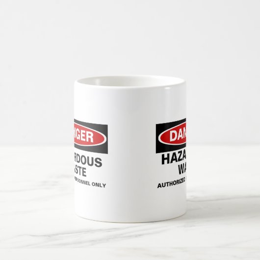 危険のカスタマイズ可能なマグ コーヒーマグカップ (中央)