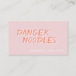 危険のラーメン: 情報通の飲食業カード 名刺
