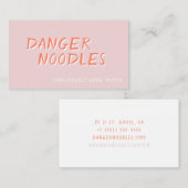 危険のラーメン: 情報通の飲食業カード 名刺 (正面/裏面)