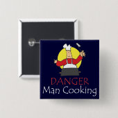 危険の人の料理 缶バッジ (正面&裏面)
