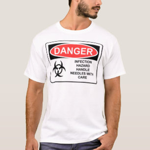 危険の伝染の危険 Tシャツ