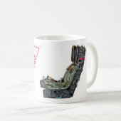 危険の射出座席の印 コーヒーマグカップ (正面右)