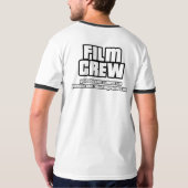 危険の映画制作班のワイシャツ Tシャツ (裏面)