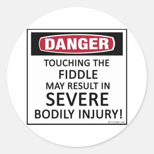 危険の混乱 ラウンドシール (正面)