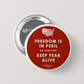 危険の自由! 缶バッジ (正面&裏面)
