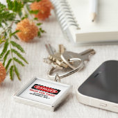 危険の高圧 キーホルダー (側面)