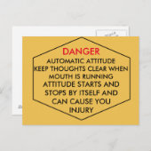 危険はがき ポストカード (正面/裏面)