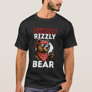 危険はリズラーのリズおもしろいズミームに直結 Tシャツ