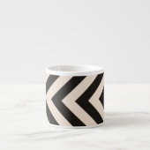 危険は縞で飾ります エスプレッソカップ (正面)