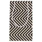 危険は縞で飾ります スモールペーパーバッグ (正面)