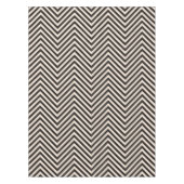 危険は縞で飾ります テーブルクロス (正面)