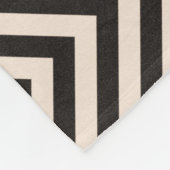 危険は縞で飾ります フリースブランケット (角)