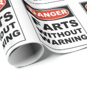 危険は警告しないで屁をします ラッピングペーパー (ロールコーナー)