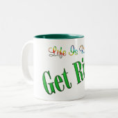 危険を冒す ツートーンマグカップ (正面左)