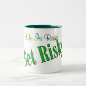 危険を冒す ツートーンマグカップ (中央)