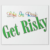 危険を冒す ラッピングペーパー (フラット)