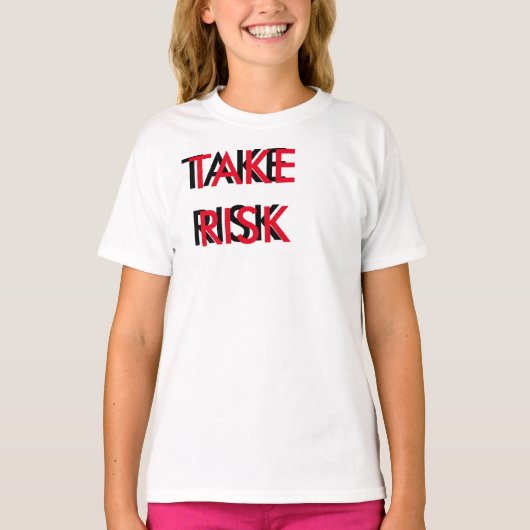 危険を取って下さい Tシャツ (正面)