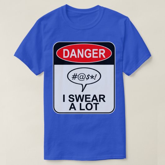 危険を強く誓う Tシャツ (デザイン正面)