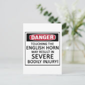 危険イングリッシュホーン ポストカード (スタンド正面)