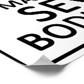 危険コントラバスクラリネット ポスター (角)