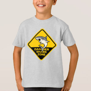 危険シャーク地帯 Tシャツ