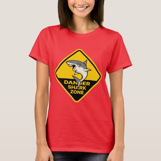 危険シャーク地帯 Tシャツ (正面)