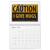 危険シンボルや象徴おもしろいの警告金属錆の兆候 カレンダー (2月 2027)