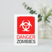 危険ゾンビ ポストカード (スタンド正面)