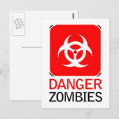 危険ゾンビ ポストカード (正面/裏面)