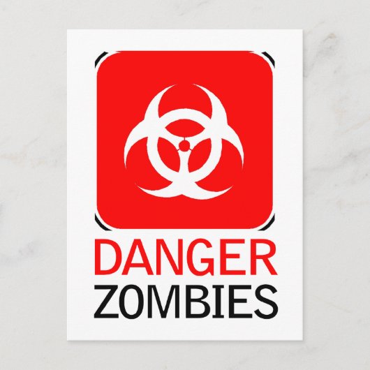危険ゾンビ ポストカード (正面)