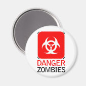 危険ゾンビ マグネット (正面/裏面)