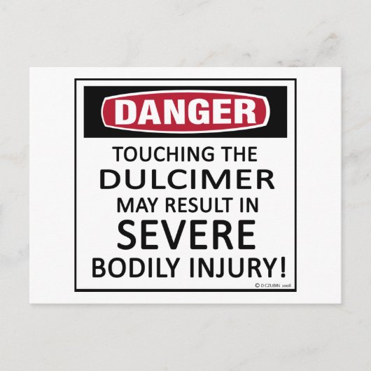 危険ダルシマー ポストカード (正面)