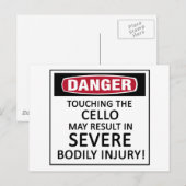 危険チェロ ポストカード (正面/裏面)