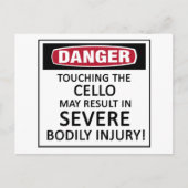 危険チェロ ポストカード (正面)
