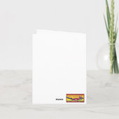 危険ヌードルロープのラトルズナヘビ サンキューカード (裏面)