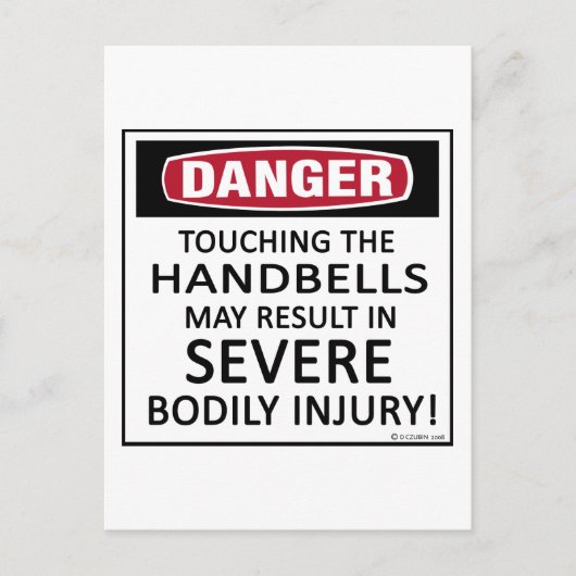 危険ハンドベル ポストカード (正面)