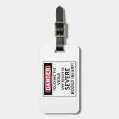 危険ビオラ ラゲッジタグ (正面縦)