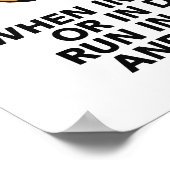 危険ペンギンおもしろいの場合 ポスター (角)