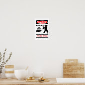 危険ポスターカスタマイズ-! ポスター (キッチン)