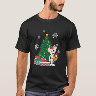 危険マウスとクリスマスツリーのまわりにを5つ折りにする Tシャツ