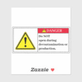 危険ラベルを開かない シール (シート)