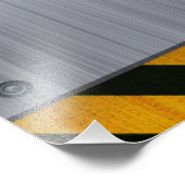 危険付きステンレストライプス フォトプリント (角)