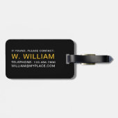 危険作業穴さび金属危険度警告標識 ラゲッジタグ (裏面横)