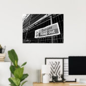 危険保消の兆候 ポスター (ホームオフィス)