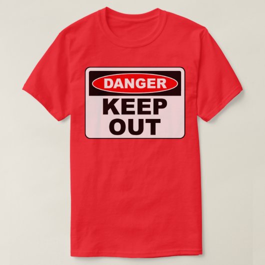 危険保消の兆候 Tシャツ (デザイン正面)